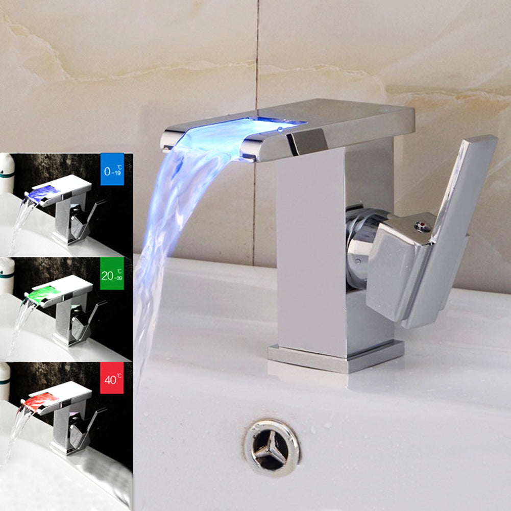 Temperature Sense LED Bathroom Faucet